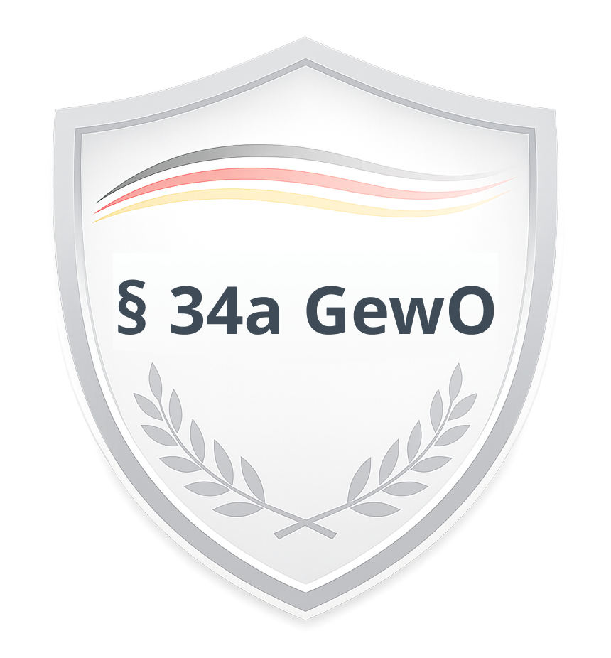 Zertifiziert nach § 34a GewO